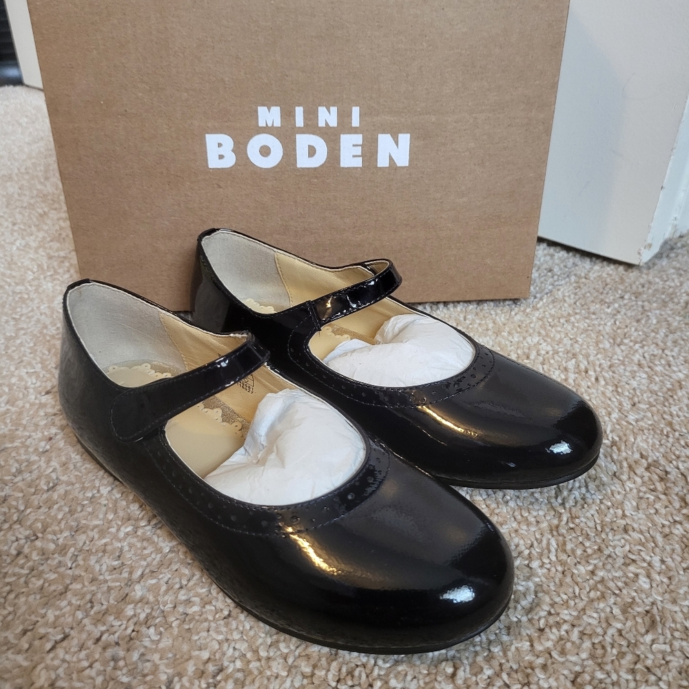 ♥️NWT♥️ BODEN GIRLS GENUINE LEATHER MARYJANES - Picture 9 of 9